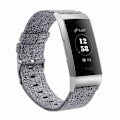 Pikkukuva 1 / 5: Fitbit Charge 3/4 ranneke kangas Harmaa (L)