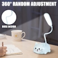 Miniatyrbilde 3 av 5: 2 stk. skrivebordslampe for barn, LED-leselampe med mobilholder, USB