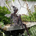 Miniatyrbillede 5 af 5: Dekorativ statuette, fe-statue, fe-have statue fe-orn