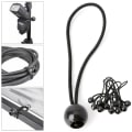 Miniatyrbilde 4 av 5: Svart sett med 10 stk Heavenly Curtain Tensioner Elastic Rope St