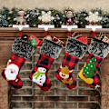 Miniatyrbild 1 av 5: Julstrumpor Set med 4 - Stora 47,5CM Julstrumpor med B