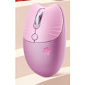 Miniatyrbilde 3 av 4: 2.4G lilla mus Cartoon Cat Claw Dual Mode datamaskin mus