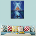 Miniatyrbild 3 av 4: Komplett 5D diamantmålning DIY, mus och slott diamantbroderi