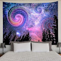 Pikkukuva 1 / 5: (150x200cm,59\"X79\") Metsä tähtitaivas seinävaate psykedeelinen P