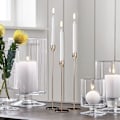 Miniatyrbilde 4 av 5: 3 Lysestake Lysestake Gull Moderne Stående Lysestake av