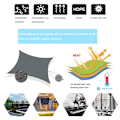 Miniatyrbild 5 av 5: Sun Sail, Waterproof Shade Sail, Triangular Shade Sail Rectangula