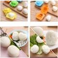 Miniatyrbilde 5 av 5: 6 stk. eggformer i plast, eggformer til baking, koking av egg, sushi og ris