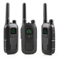 2-delt mini børne walkie talkie sæt, genopladelig til fjern