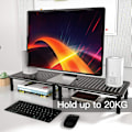 Pikkukuva 4 / 5: Monitoriteline - 3-korkeudella säädettävä ergonominen kannettavan tietokoneen jalusta M:llä