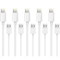 Pikkukuva 1 / 5: 5 kpl 1 m:n Lightning-laturi iPhone 13/12/11/ Xs/Max/X/8/7/6/5/SE Wh