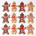 Miniatyrbild 1 av 5: 12 Pepparkaksgubbe Julgransprydnader - Blandade Plast Gi