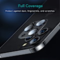 Pikkukuva 4 / 5: Musta takakameran suojus iPhone 14 Prolle/iPhone 14 Pro Maxille,