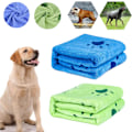 Miniatyrbillede 1 af 4: Hundehåndklæde Mikrofiber Håndklæde - Vaskbart Hunde Tæppe 2 Stykker - Hund