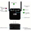 Miniatyrbillede 4 af 4: 300Mbps WiFi Repeater 2.4GB, 1 RJ45 Network Port Trådløs Interne