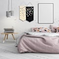 Miniatyrbilde 4 av 5: 1 stk. Beige emaljert lerret veggmontert utstillingsstativ for brosjer