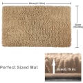 Miniatyrbilde 2 av 5: 50X80cm Chenille Mikrofiber Shag Sklisikker Badematte, Maskinvaskbar