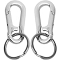 Pikkukuva 1 / 5: Avainrengas, 2 kpl Metalliavainrengas Karabiner-leike Avainrengas Avainrenkaat