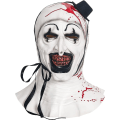 Miniatyrbilde 1 av 5: Terrifier Art The Clown Maske Skummel Halloween Cosplay Tilbehør