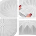 Miniatyrbillede 3 af 5: 3D silikone kageform til budding, isterninger, gelé, mousse og fondant