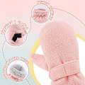 Miniatyrbilde 2 av 4: Vinter Baby Votter Fleece Fôr Småbarn Gutter Varme Myke Hansker f