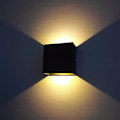 Miniatyrbillede 1 af 5: 1 stk. Moderne LED-væglampe i aluminium, firkantet, sort væglampe 1