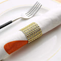 Miniatyrbillede 3 af 5: 10 stk. Rhinestone-bånd servietringe skinnende rhinestone servietringe