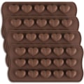 Miniatyrbillede 1 af 5: Chokoladeform 15 hulrum i form af et bikagehjerte i