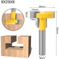 Miniatyrbillede 3 af 5: 8mm T-spor T-spor Router Form Router Bits Træskæring Fræsning