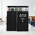 Miniatyrbillede 5 af 5: Grå Garderobe Tøjbetræk Lang 91X111Cm Støvfri Åndbar Cl