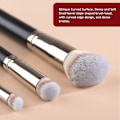Miniatyrbillede 2 af 4: Øjenconcealerbørste, foundationbørste, 3 stk. makeupbørster, C