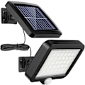 Miniatyrbillede 1 af 5: Udendørs solcellelys, 56 LED udendørs solcellelys, med bevægelsessensor