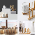 Miniatyrbillede 3 af 5: Bambus køkkenbakke/bakke/bakke/skål/kop/bog/gryde/låg afløbsrør dr