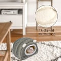 Miniatyrbilde 4 av 5: Vinterhamsterhus, grå kjæledyr, koselig og varm seng egnet for Sm