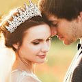 Miniatyrbilde 5 av 5: 1 stk krystalltiara krone, barokk dronning krone sølv bryllup tiara