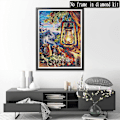 Miniatyrbild 2 av 5: （17）3 st DIY Diamantmålning Jul Kit, 5D Jul Emb