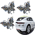 Miniatyrbillede 1 af 5: 3 stk. krystalbilstickermærker, Bling Butterfly Crystal Rhinestone Ca