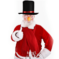 Miniatyrbillede 5 af 5: Snemand Kostume Kit Til Snemand Fancy Dress Kostumer Sort Top Ha