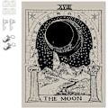 Pikkukuva 1 / 5: 1 kpl K/B Tarot/Astrologia-kortti seinävaate itämaiseen P