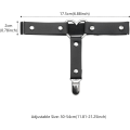 Miniatyrbilde 2 av 5: (Svart) Justerbar lærstrømpebånd for kvinner, hjerteformet ben G