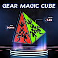 Miniatyrbild 2 av 5: QY Toys 3x3 Pyraminx Gear Cube 3x3x3 Pyramid Speed ​​Magic 3D Tri