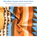 Miniatyrbillede 5 af 5: 1 stk. Sandafvisende Mikrofiber Strandhåndklæde, 160 x 80cm Stor Hurtigtørrende