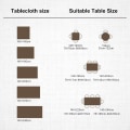 Miniatyrbilde 5 av 5: Rektangulær duk i bomullslin beige 140x200 cm Duk R