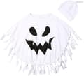 Unisex Børne Spøgelse Kostume med Hætte til Halloween