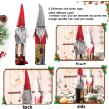 Miniatyrbild 5 av 5: Ansiktslös docka jul vinflaska set, 2-delad vinflaska set,