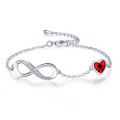 Miniatyrbillede 1 af 5: 1 stk. Armbånd Femme Figure 8, Armbånd Femme Coeur Justerbar, Bijo