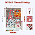 Miniatyrbild 2 av 5: Julklapp Diamantmålning Kits Jultomten för Vuxna, 5D DIY Ful