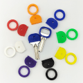 Miniatyrbild 2 av 5: （halvcirklar）Förpackning med 32 nyckelbricketiketter i 8 olika färger Plast