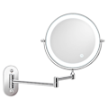 Miniatyrbillede 3 af 3: 8'' LED vægspejl forstørrelse, USB genopladelig med 1X/7X, B