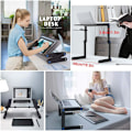 Miniatyrbillede 5 af 5: Bærbar computer stand - Sammenklappeligt over sengs bord, PC bord, tilbagelænet læsning