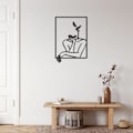 Miniatyrbild 1 av 5: Svart S Akryl Väggkonst Minimalistisk Väggkonst Modern Abstrakt Fema